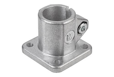 Rohrverbinder Fuß, aus Aluminium, ICS - K0477